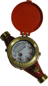 3/4 Inch DLJ75H Hot Water Meter With 3/4 NPT Couplings